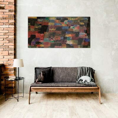 Colorful Mosaics Glass art print