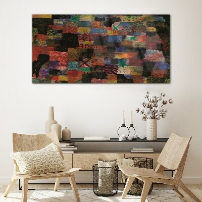 Colorful Mosaics Glass art print