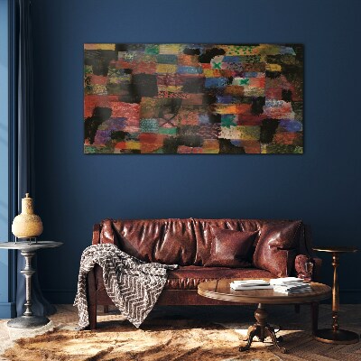 Colorful Mosaics Glass art print