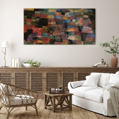 Colorful Mosaics Glass art print