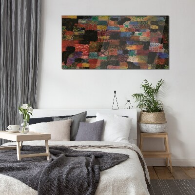 Colorful Mosaics Glass art print