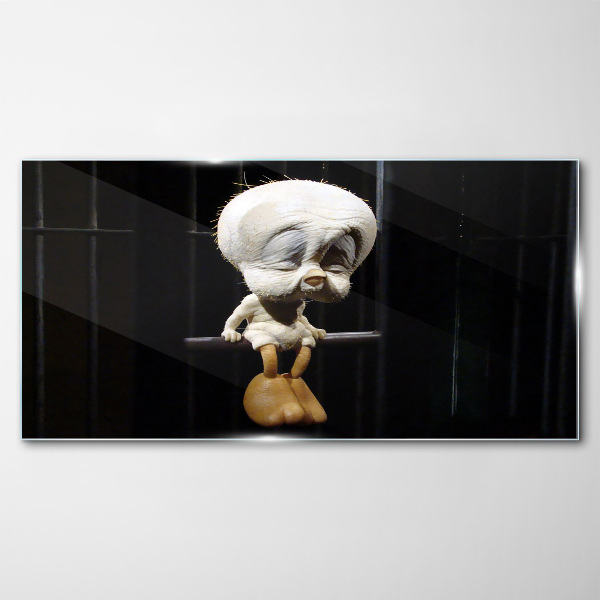 Frozen in time Wall art on glass