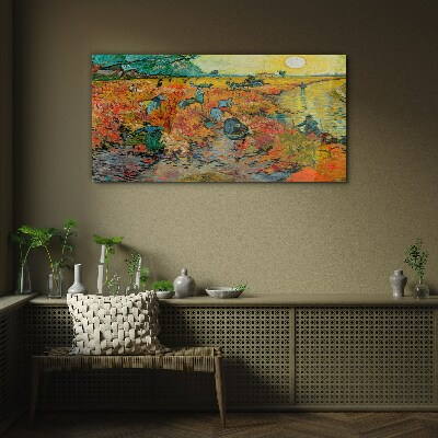 Wheat gatherers Glass art print