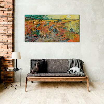 Wheat gatherers Glass art print