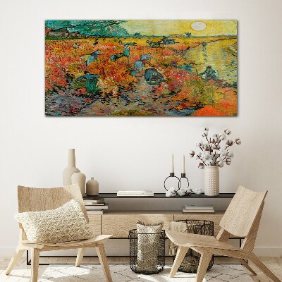 Wheat gatherers Glass art print