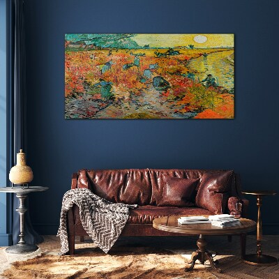 Wheat gatherers Glass art print