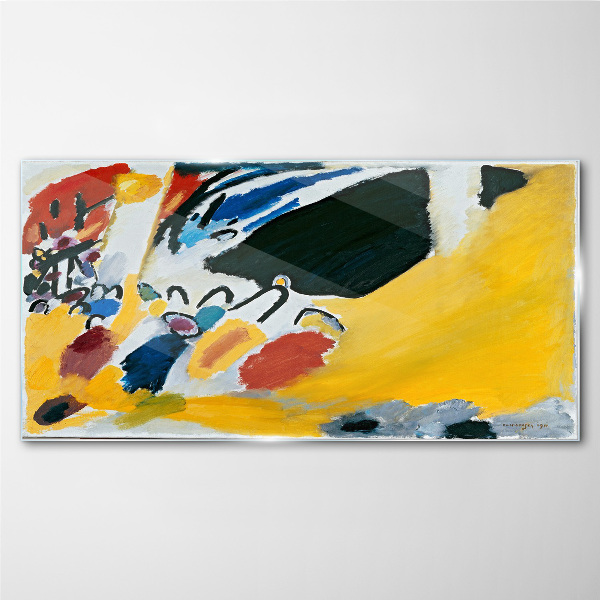 Colors in motion Wall art on glass