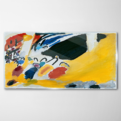 Colors in motion Wall art on glass