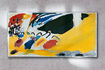 Colors in motion Wall art on glass