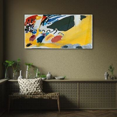 Colors in motion Wall art on glass