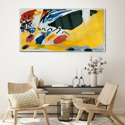 Colors in motion Wall art on glass