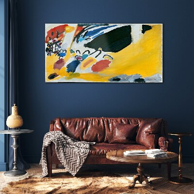 Colors in motion Wall art on glass
