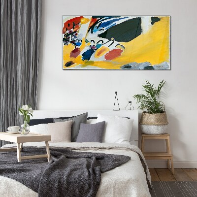 Colors in motion Wall art on glass