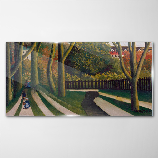 A walk in the park Wall art on glass