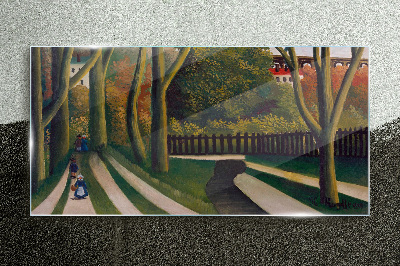 A walk in the park Wall art on glass