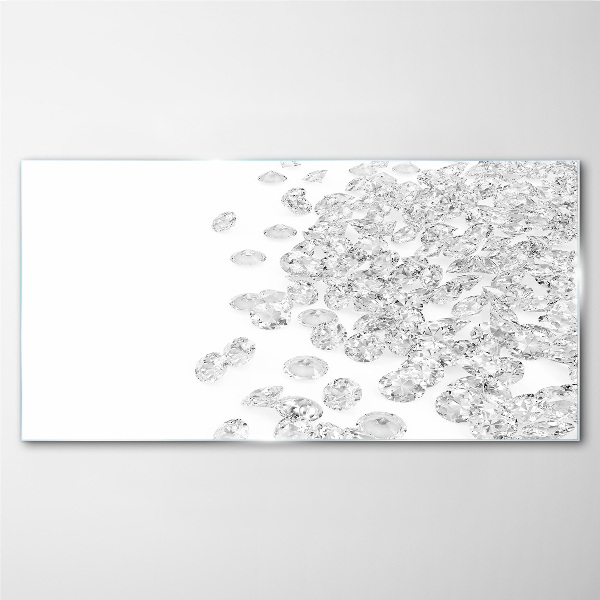 Precious diamonds Glass Wall Art