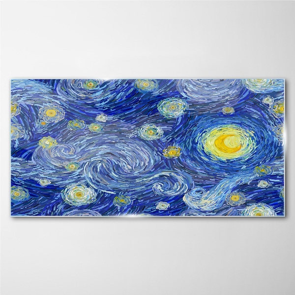 Starry night Glass art print