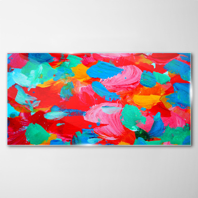 Abstract painting Glass Wall Art