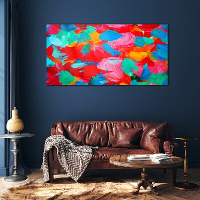 Abstract painting Glass Wall Art