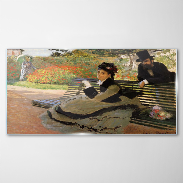 A walk in the garden Wall art on glass