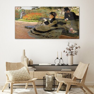 A walk in the garden Wall art on glass