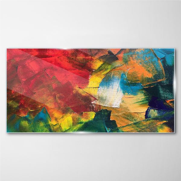 Painting abstraction Glass Wall Art