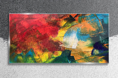 Painting abstraction Glass Wall Art