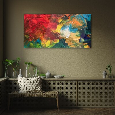 Painting abstraction Glass Wall Art