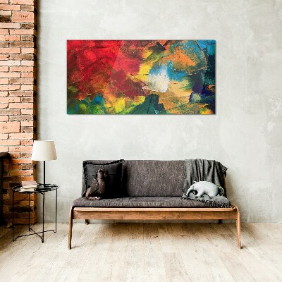 Painting abstraction Glass Wall Art