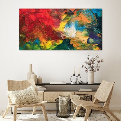 Colorful Chaos Glass art print