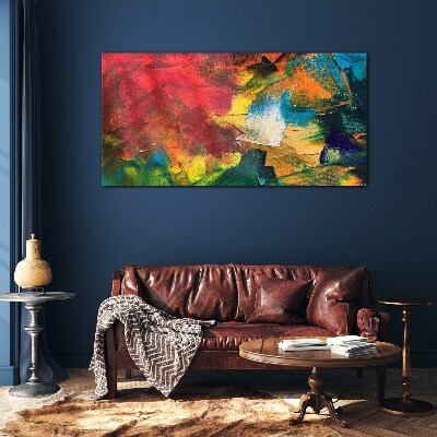 Painting abstraction Glass Wall Art