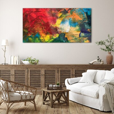 Colorful Chaos Glass art print