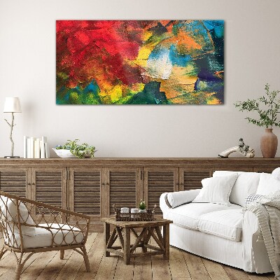 Painting abstraction Glass Wall Art