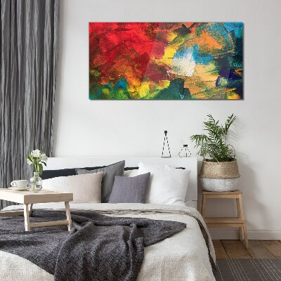 Painting abstraction Glass Wall Art