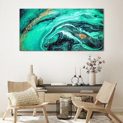 Modern abstraction Glass Wall Art