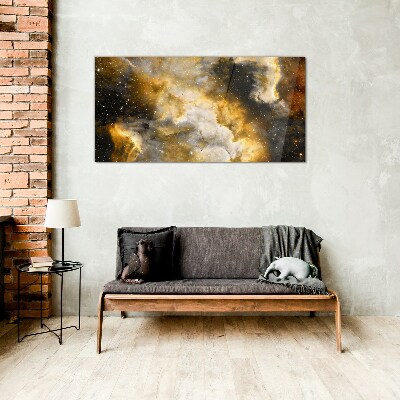 Cosmic Expression Wall art on glass