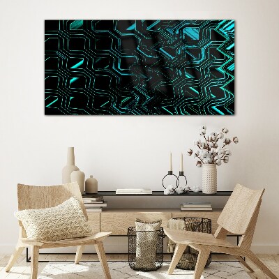 Abstract Glass Wall Art