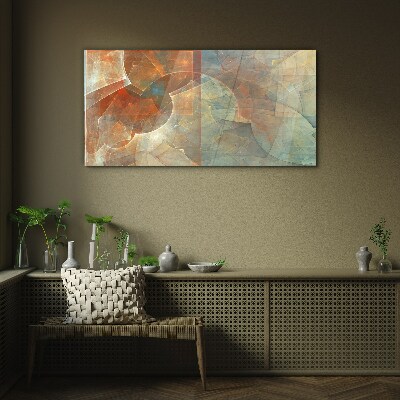 Abstract composition of colors Glass art print