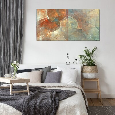 Abstract composition of colors Glass art print