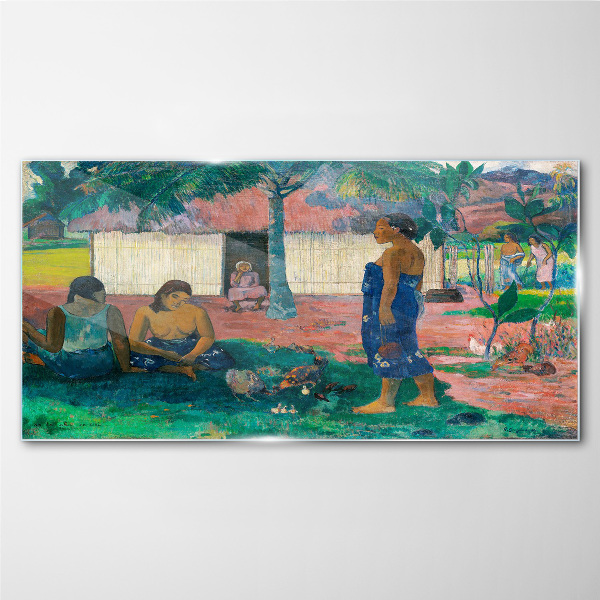 Relax in a tropical garden Wall art on glass