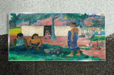 Relax in a tropical garden Wall art on glass