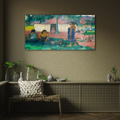 Relax in a tropical garden Wall art on glass