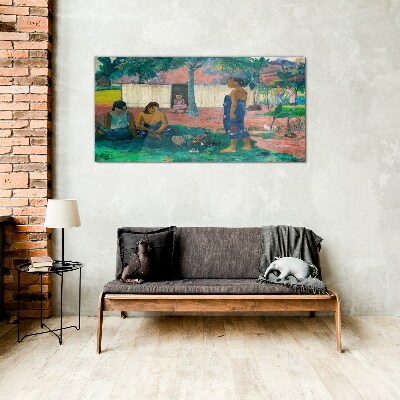 Relax in a tropical garden Wall art on glass