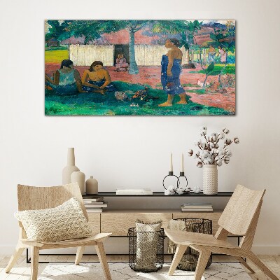 Relax in a tropical garden Wall art on glass