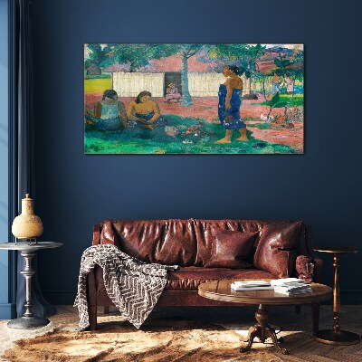 Relax in a tropical garden Wall art on glass