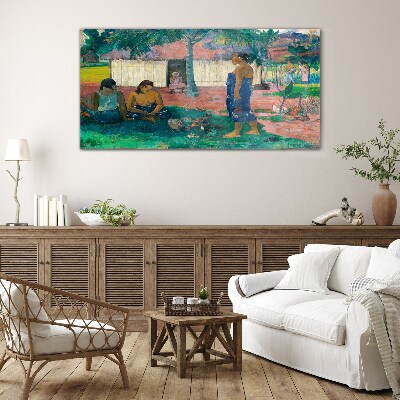 Relax in a tropical garden Wall art on glass