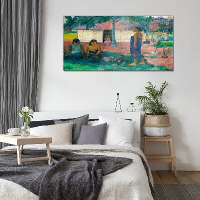 Relax in a tropical garden Wall art on glass
