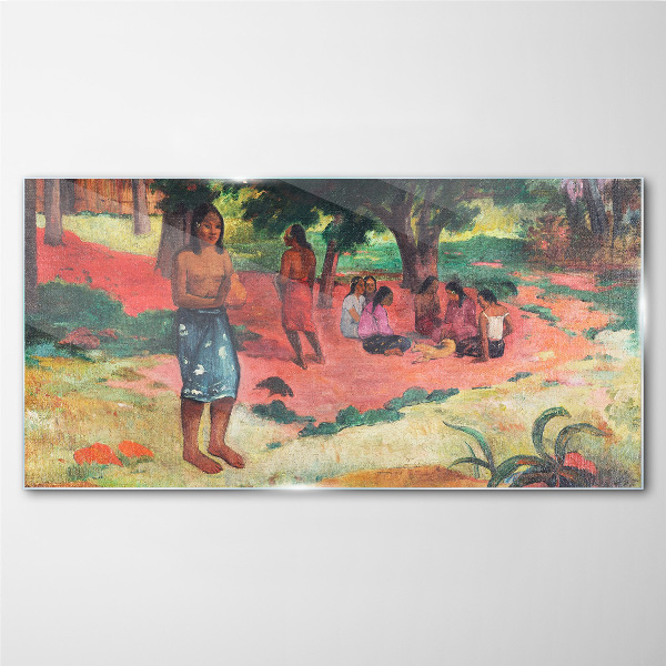 A Scene from Life in Hawaii Wall art on glass