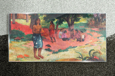 A Scene from Life in Hawaii Wall art on glass