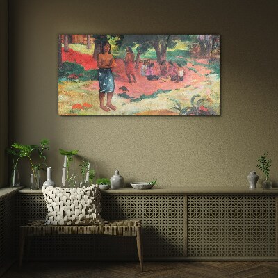 A Scene from Life in Hawaii Wall art on glass